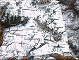
Here is a Google Earth image of the second part of the Makalu trek from Mumbuk (3500m) down to the Barun Khola (3200m) and up the Barun Valley to Jark Kharka (4210m), Sherson (4660m) with the first views of Makalu, and Makalu Base Camp South (4850m). The trail then turns northwest and climbs the valley on the west side of the Barun Glacier to Makalu Sandy Camp (5300m), and then turns to the west to the East Col 6135m) and West Col (6143m) before descending to Baruntse Base Camp (5450m).
